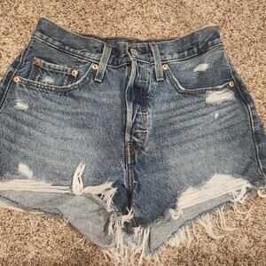 Levi's Jean Shorts High Rise